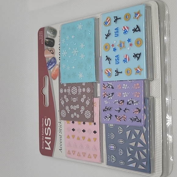 🌴 Kiss Nail Accent Stickers 200 Count - Picture 1 of 12